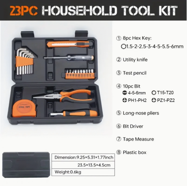 23 pcs Household Repair Tool Kit
