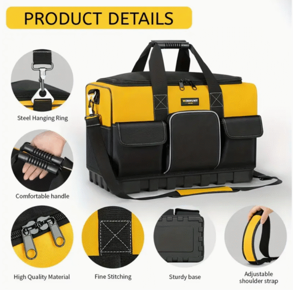 Heavy Duty Wide Mouth Tool Bag