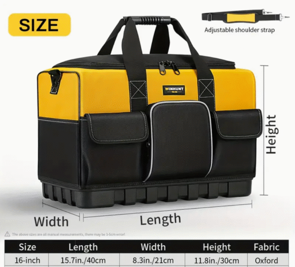 Heavy Duty Wide Mouth Tool Bag