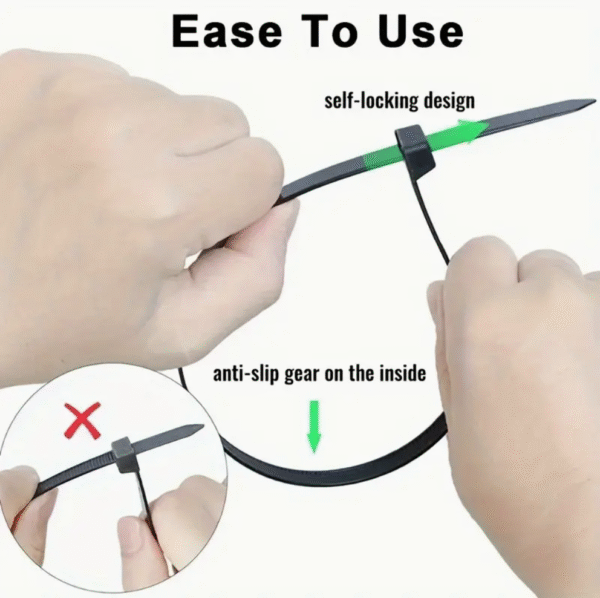 500pcs Nylon Cable Ties