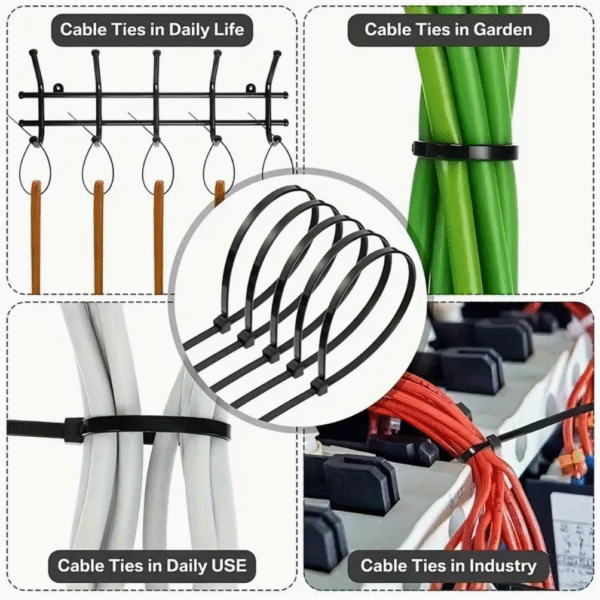 500pcs Nylon Cable Ties