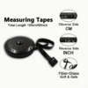 Retractable and Double Sided SoftTouch 152.4cm Sewing Tape