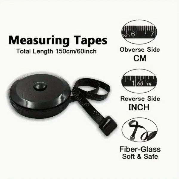 Retractable and Double Sided SoftTouch 152.4cm Sewing Tape